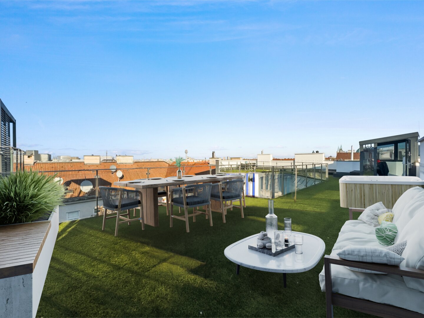 LICHT. LUFT. LUXUS. – Ihr Penthouse nahe Hauptbahnhof – 146m2 Wohnfläche, 105m2 Dachterrasse, 1100 Wien, Dachgeschosswohnung