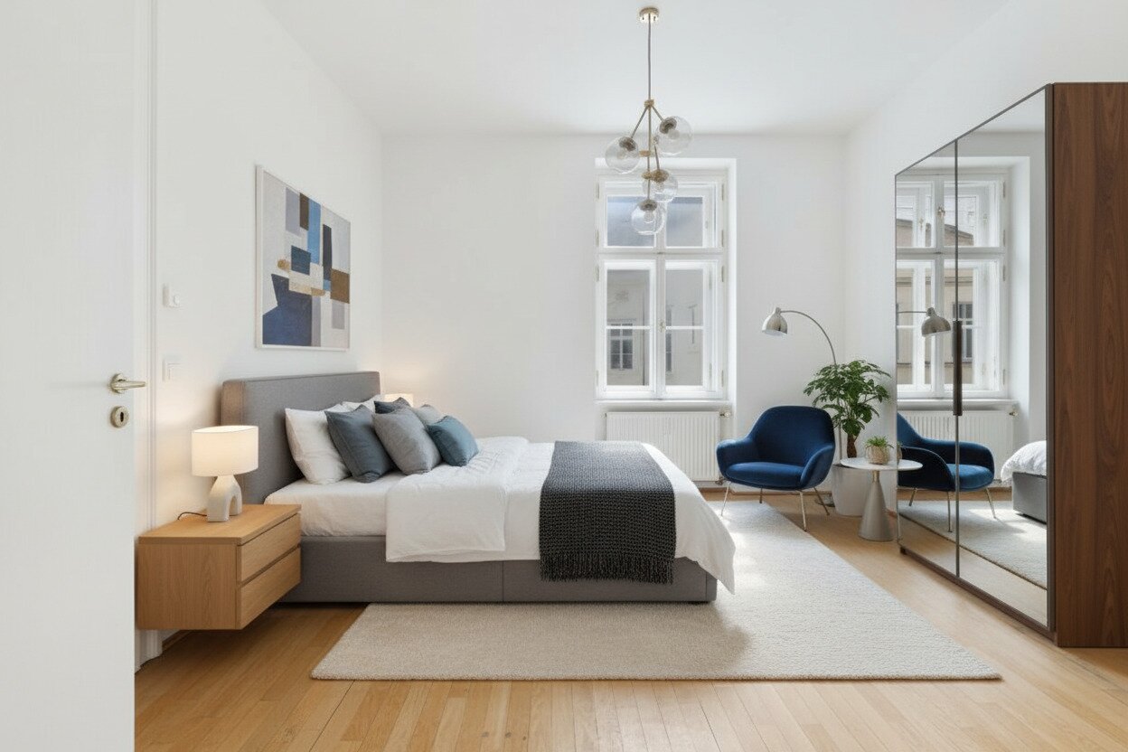 THE VIEW THAT DEFINES VIENNA – Historische Architektur trifft auf einen der außergewöhnlichsten Ausblicke der Stadt., 1040 Wien, Wohnung