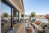 Panorama, Privatsphäre und moderne Architektur – Maisonette in begehrter Aussichtslage - Einrichtungsvorschlag - KI visualisiert